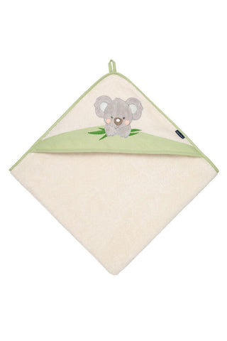 Kapuzenhandtuch 100x100, reine Baumwolle, Koala, grün