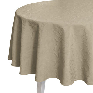 CORDOBA Tischdecke rund - kitt - 170/0