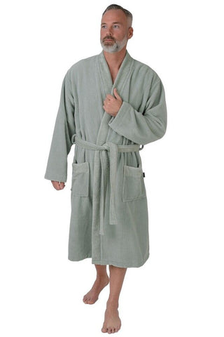 Bademantel, lightgrey XL