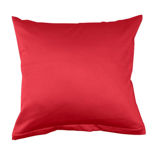 Lorena Mako Satin Bettwäsche uni Classic Rot Kissen 40x80cm