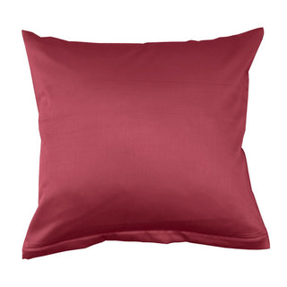 Lorena Mako Satin Bettwäsche uni Classic Ziegelrot Kissen 40x40cm