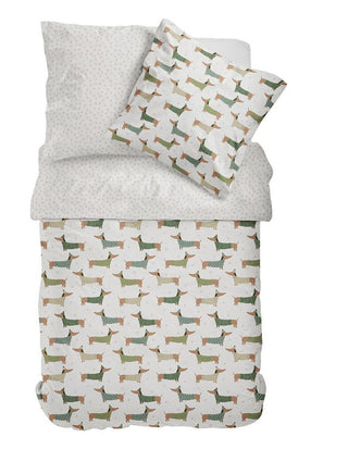 Bettwäsche Satin Wende BW mit RV Dackel 468125774