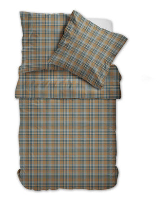 Bettwäsche Flanell allover BW mit RV Karo