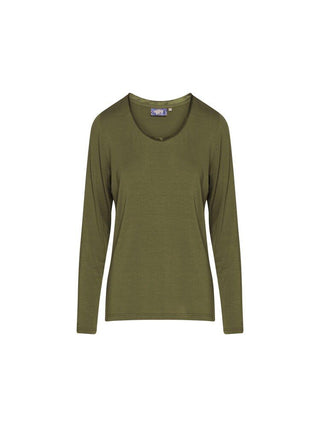 Essenza Luyza Uni Moss Top Langarm M