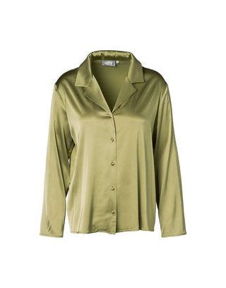 Essenza Elodie Uni Cedar green Top Langarm XL