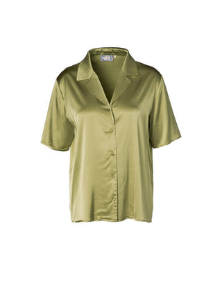 Essenza Elodie Uni Cedar green Top Kurzarm L