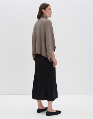 Brialo cape, pale greige melange