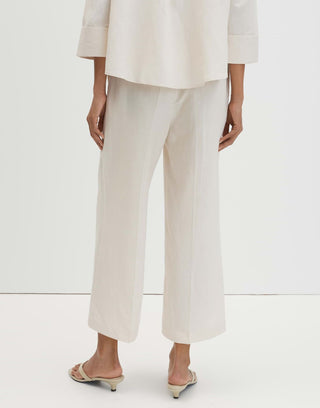 Celino cropped linen, natural glaze