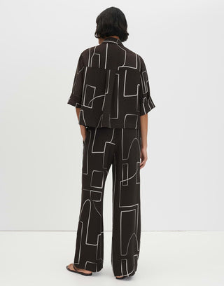 Cevil graphic, dark truffle