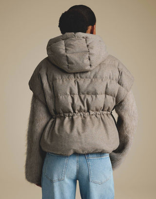 Venkina cozy, taupewood melange