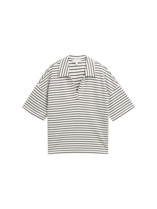 Boxy Fit T-Shirt mit Polokragen