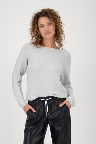 Pullover, ash grey melange