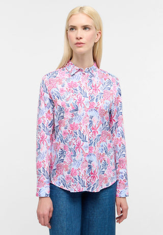 Bluse Satingewebe Langarm