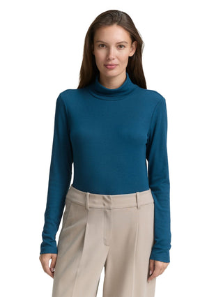 Langarmshirt mit Rollkragen
