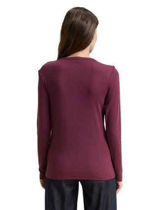 Basic Slim Fit Langarmshirt