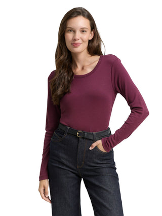 Basic Slim Fit Langarmshirt