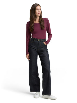 Basic Slim Fit Langarmshirt