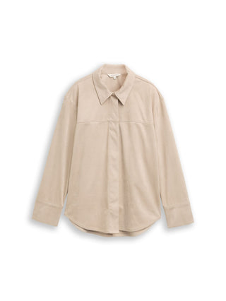 Overshirt in Wildleder-Optik
