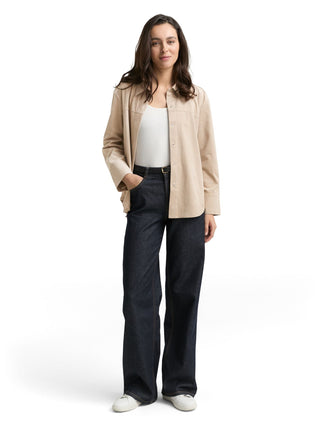 Overshirt in Wildleder-Optik