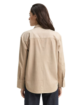 Overshirt in Wildleder-Optik