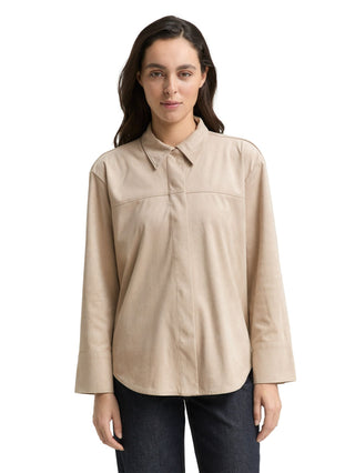 Overshirt in Wildleder-Optik