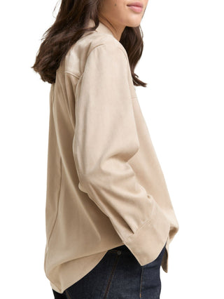 Overshirt in Wildleder-Optik