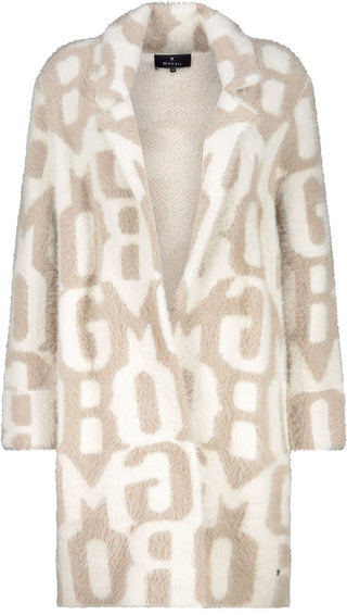 Strickjacke, truffle gemustert