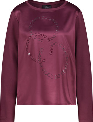 Bluse, bordeaux