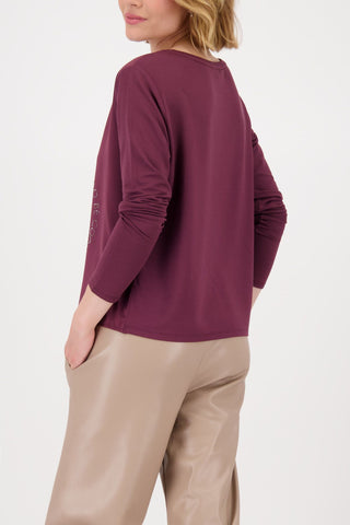 Bluse, bordeaux