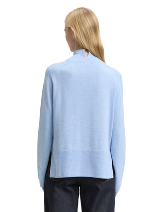 Strickpullover mit Stehkragen