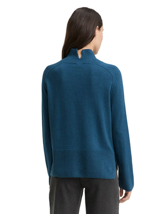 Strickpullover mit Stehkragen