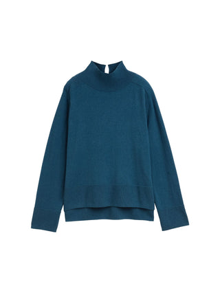 Strickpullover mit Stehkragen