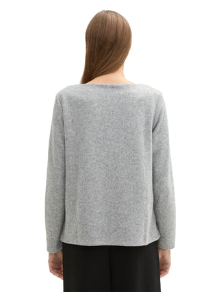 Sweatshirt mit Knopf-Details