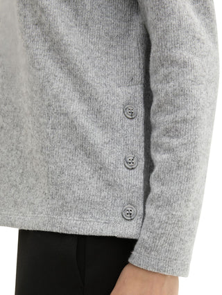 Sweatshirt mit Knopf-Details