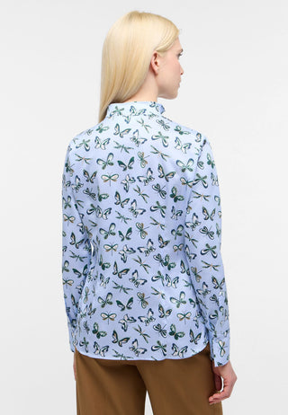 Bluse Satingewebe Langarm