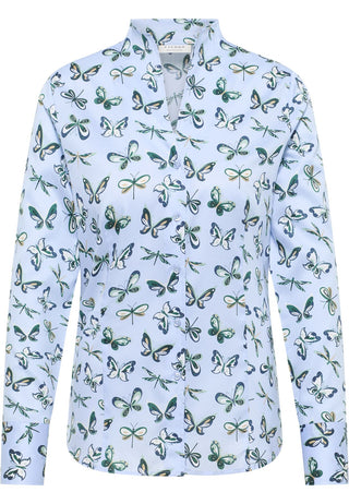 Bluse Satingewebe Langarm