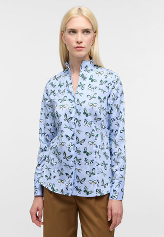 Bluse Satingewebe Langarm