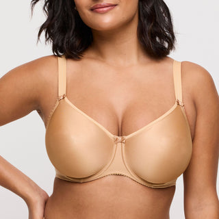 SATIN cognac Vollschalen-BH nahtlos