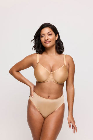 SATIN cognac Vollschalen-BH nahtlos