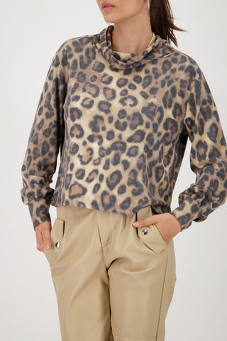 Sweatshirt, cinnamon gemustert
