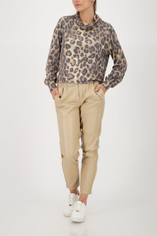 Sweatshirt, cinnamon gemustert