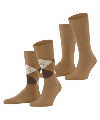 Burlington Everyday Argyle Mix 2-Pack Herren