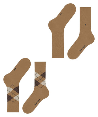Burlington Everyday Argyle Mix 2-Pack Herren