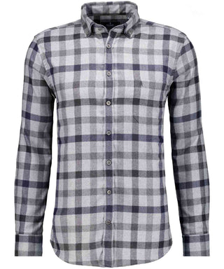 Karo-Hemd Ceramica, Button-down-Kragen