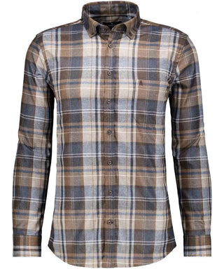 Karo-Hemd Ceramica, Button-down-Kragen