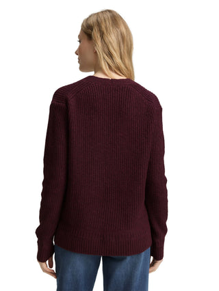 Strickpullover mit V-Ausschnitt