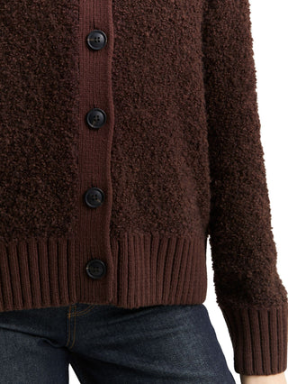 Bouclé Cardigan mit Wollanteil