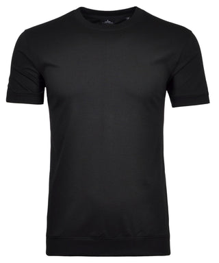 Pima T-Shirt Rundhals mit Bündchen