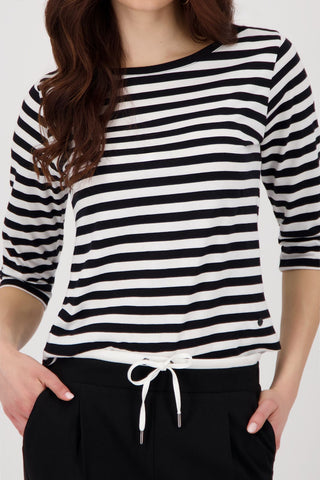 Pullover, schwarz ringel
