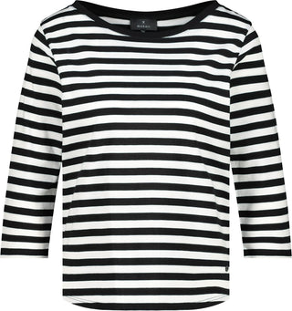 Pullover, schwarz ringel